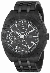Guess Watches : U0487G2 Quartz Multifunction Dial Black Stainless Steel Men Watch
