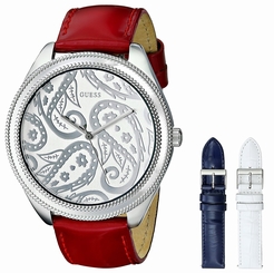 Guess Watches : U0509L1 Quartz Interchangeable Leather Strap Set Women Watch