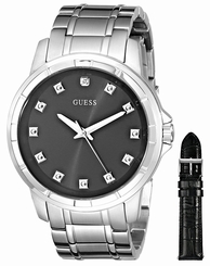 Guess Watches : U0518G1 Black Dial Stainless Steel Band Women Watch