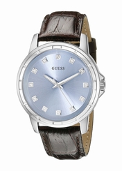 Guess Watches : U0519G2 Blue Dial Stainless Steel Band Men Watch