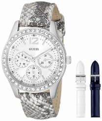 Guess Watches : U0525L1 Quartz Multifunction Dial Leather Interchangeable Set Women Watch