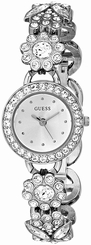 Guess Watches : U0527L1 Silver Dial Metal Band Women Watch