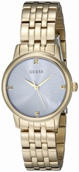 Guess Watches : U0533L2 Blue Dial Metal Band Women Watch