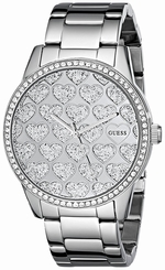 Guess Watches : U0536L2 Silver Dial Stainless Steel Band Women Watch