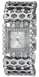 Guess Watches : U0574L1 Silver Dial Metal Band Women Watch