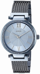 Guess Watches : U0638L3 Blue Dial Stainless Steel Women Watch