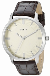 Guess Watches : U0664G2 Quartz Analog Brown Leather Men Watch