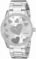 Guess Watches : U0699L1 Silver Dial Stainless Steel Band Women Watch