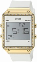 Guess Watches : U0700L1 White Dial Stainless Steel Women Watch