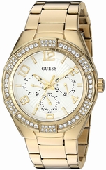 Guess Watches : U0729L2 White Dial Stainless Steel Women Watch