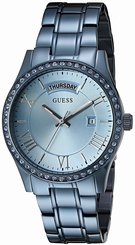 Guess Watches : U0764L5 Blue Dial Stainless Steel Band Women Watch