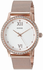 Guess Watches : U0766L3 White Dial Stainless Steel Women Watch