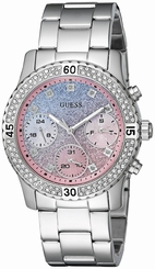 Guess Watches : U0774L1 Blue Dial Metal Women Watch