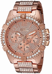 Guess Watches : U0799G3 Rose Gold Dial Stainless Steel Band Women Watch