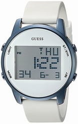Guess Watches : U0815L3 Quartz Digital White Silicone Women Watch