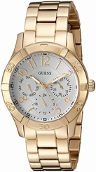 Guess Watches : U0816L2 Silver Dial Stainless Steel Band Women Watch