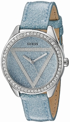 Guess Watches : U0819L1 Blue Dial Stainless Steel Band Women Watch