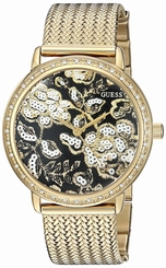 Guess Watches : U0822L2 Black Dial Metal Band Women Watch