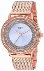 Guess Watches : U0836L1 Blue Dial Metal Band Women Watch