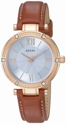 Guess Watches : U0838L2 Quartz Analog Brown Leather Women Watch