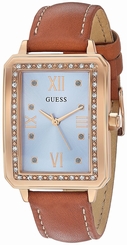 Guess Watches : U0841L2 Quartz Analog Brown Leather Women Watch