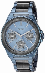 Guess Watches : U0847L1 Quartz Multifunction Dial Stainless Steel and Resin Women Watch
