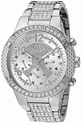 Guess Watches : U0850L1 Silver Dial Metal Band Women Watch
