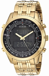 Guess Watches : U0859G1 Black Dial Stainless Steel Band Men Watch
