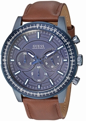 Guess Watches : U0867G2 Quartz Chronograph Brown Leather Men Watch