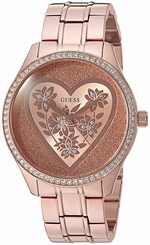 Guess Watches : U0910L3 Rose Gold Dial Metal Band Women Watch