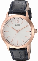 Guess Watches : U0922G7 Quartz Analog Blue Leather Men Watch
