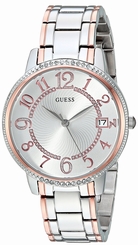 Guess Watches : U0929L3 Silver Dial Stainless Steel Band Women Watch