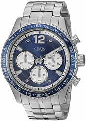 Guess Watches : U0969G1 Blue Dial Stainless Steel Band Men Watch