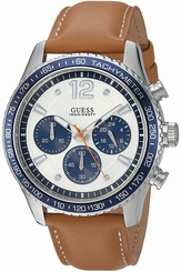 Guess Watches : U0970G1 Quartz Chronograph Brown Leather Men Watch