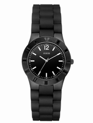 Guess Watches : U10666L1 Quartz Analog Black Rubber Women Watch