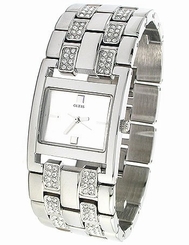 Guess Watches : U11546L1 Quartz Analog Stainless Steel and Crystal Women Watch