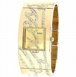 Guess Watches : U15045L1 Quartz Gold Dial Stainless Steel Case With Bracelet Women Watch