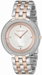 Versace Watches : VA7110014 Mother Of Pearl Dial Stainless Steel Band Women Watch
