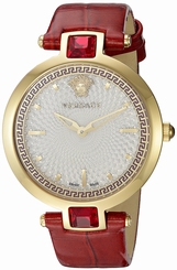 Versace Watches : VAN040016 White Dial Stainless Steel Band Women Watch
