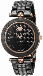 Versace Watches : VAO050016 Black Dial Ceramic Band Women Watch