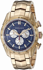 Versace Watches : VDB060015 Blue Dial Stainless Steel Band Men Watch
