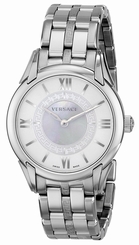 Versace Watches : VFF030013 Silver Dial Stainless Steel Band Women Watch