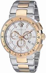 Versace Watches : VFG130015 White Dial Stainless Steel Band Men Watch