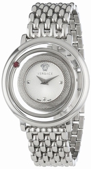 Versace Watches : VFH010013 Silver Dial Stainless Steel Band Women Watch