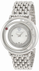 Versace Watches : VFH060013 Silver Dial Stainless Steel Band Women Watch
