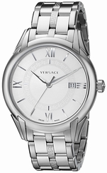 Versace Watches : VFI040013 Silver Dial Stainless Steel Band Men Watch