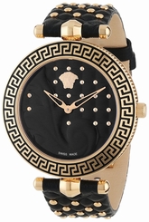 Versace Watches : VK703-0013 Black Dial Stainless Steel Band Women Watch