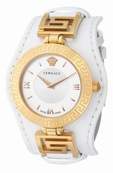 Versace Watches : VLA010014 White Dial Stainless steel Band Women Watch