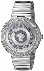 Versace Watches : VLC070014 Silver Dial Stainless Steel Band Women Watch