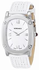 Versace Watches : VNB020014 Quartz Analog White Leather Women Watch